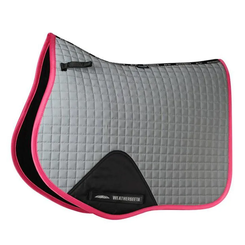 WeatherBeeta Reflective Prime GP Saddle Pad Silver/Pink
